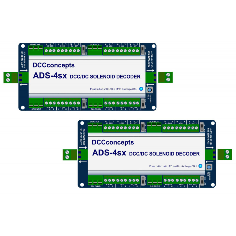 DCC Concepts 8 Channel Accessory Decoder CDU Solenoid Drive & Digital Relay