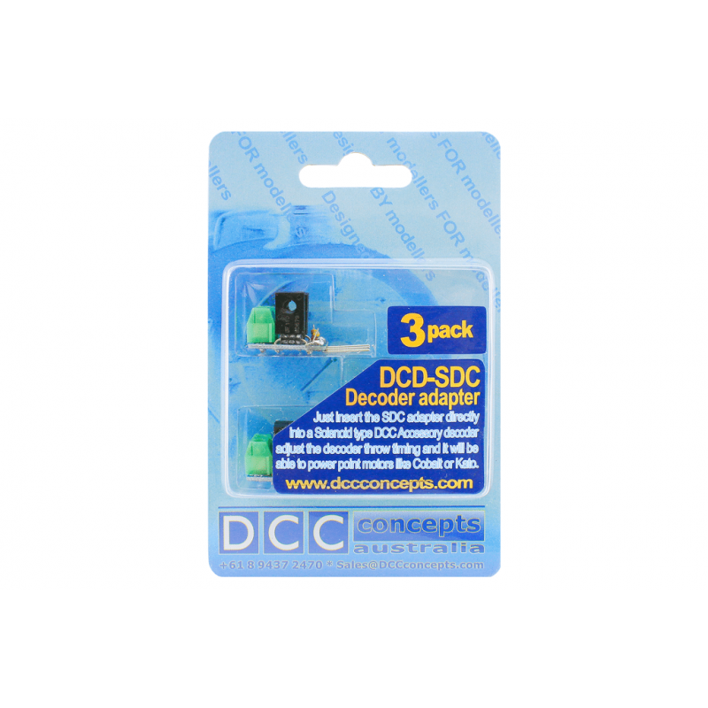 DCC Concepts DCC Decoder Converter 3 Wire to 2 Wire (3 Pack)