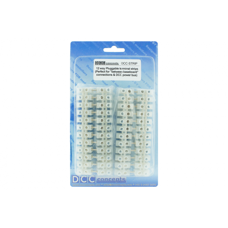DCC Concepts Terminal Strip 12-Way Pluggable (2 Pairs)