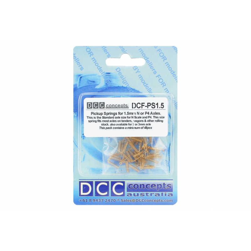DCC Concepts Pickup Springs 1.5mm Axles (48 Pack)
