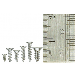 DCC Concepts Countersunk Screw Set 8x Vials with 60 screws in each