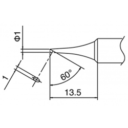 DCC Concepts T-1C Tip (for DCS-ST2065D, AT571, ST60, ST80 & AT689A)