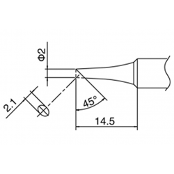 DCC Concepts T-2C Tip (for DCS-ST2065, AT571, ST60, ST80 & AT689A)