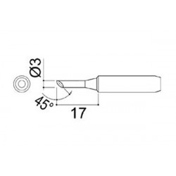 DCC Concepts T-3C Tip (for DCS-ST2065, AT571, ST60, ST80 & AT689A)